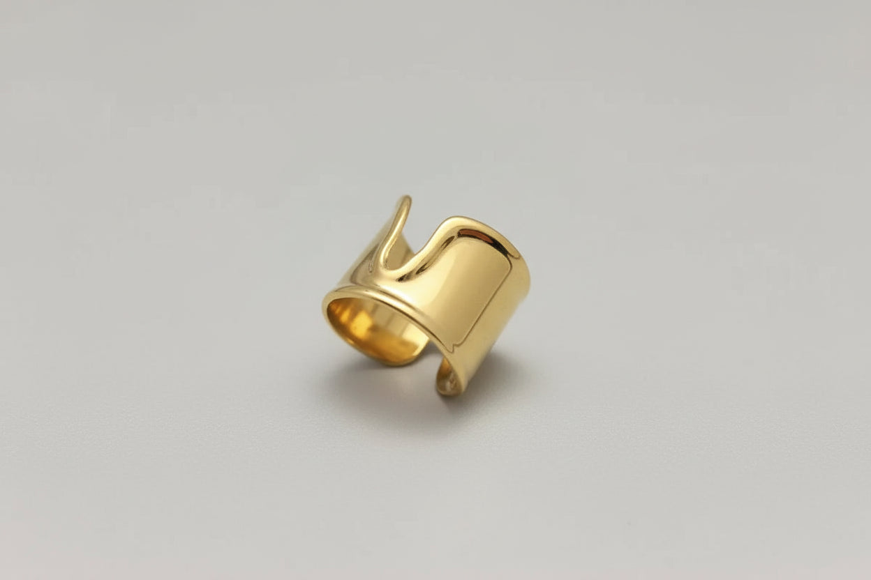 Open Cuff Bracelet and Ring