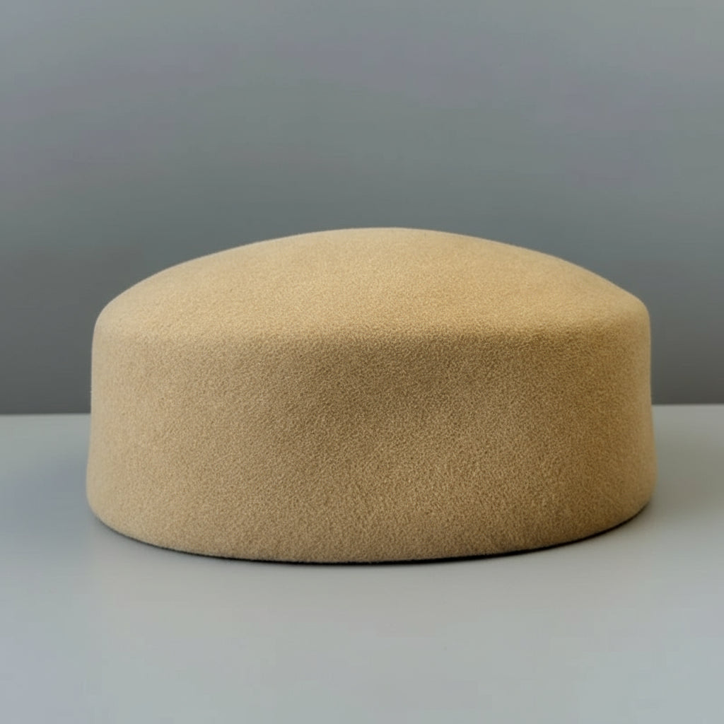 Pillbox Wool Hat