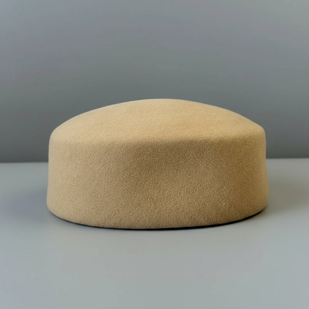 Pillbox Wool Hat
