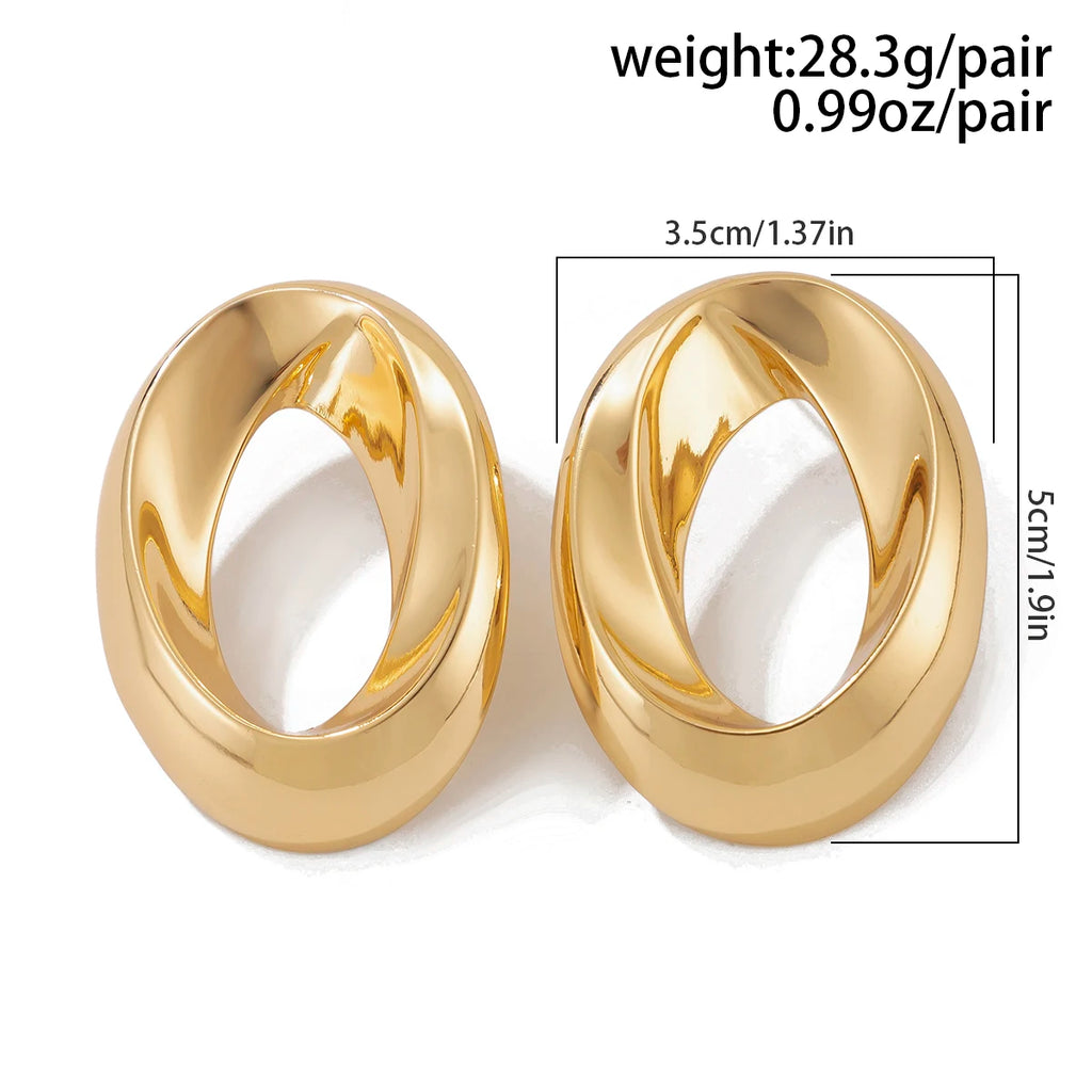 Organic Circle Earrings