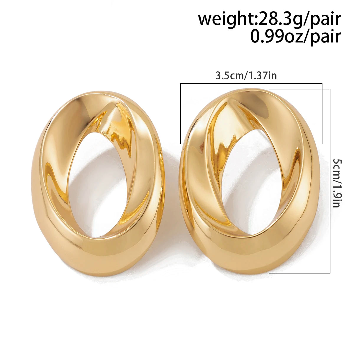 Organic Circle Earrings