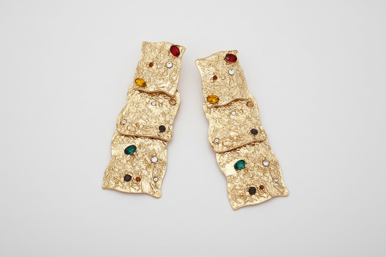 Geometric Texture Earrings