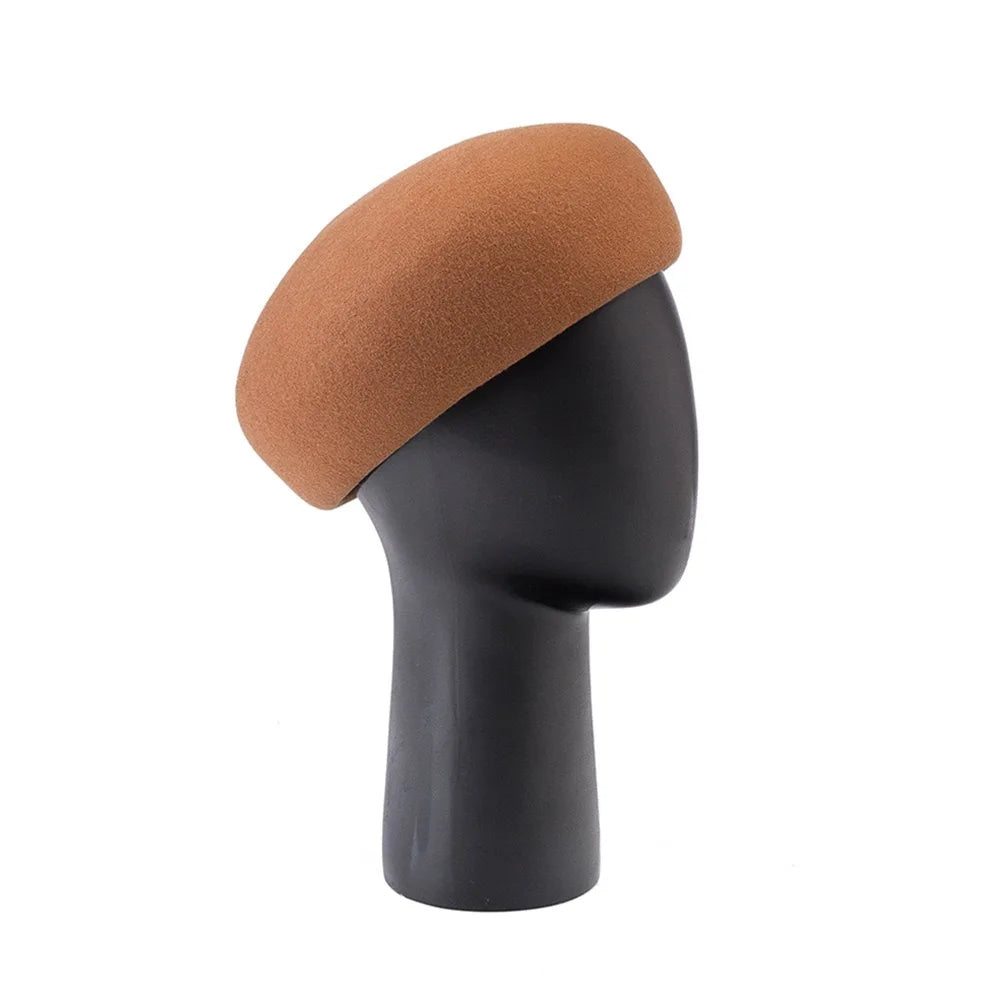 Wool Beret Pillbox Hat