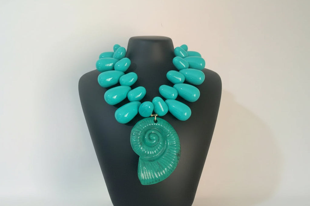 Shell Conch  Beaded Necklace