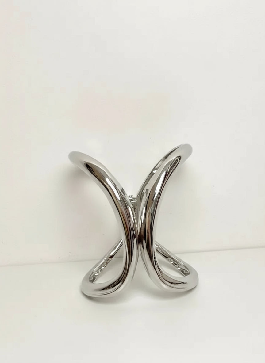 Double Arc Geometric Bracelet Bangle