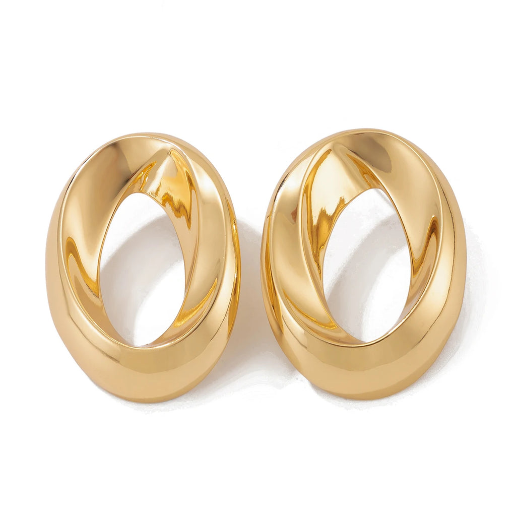 Organic Circle Earrings