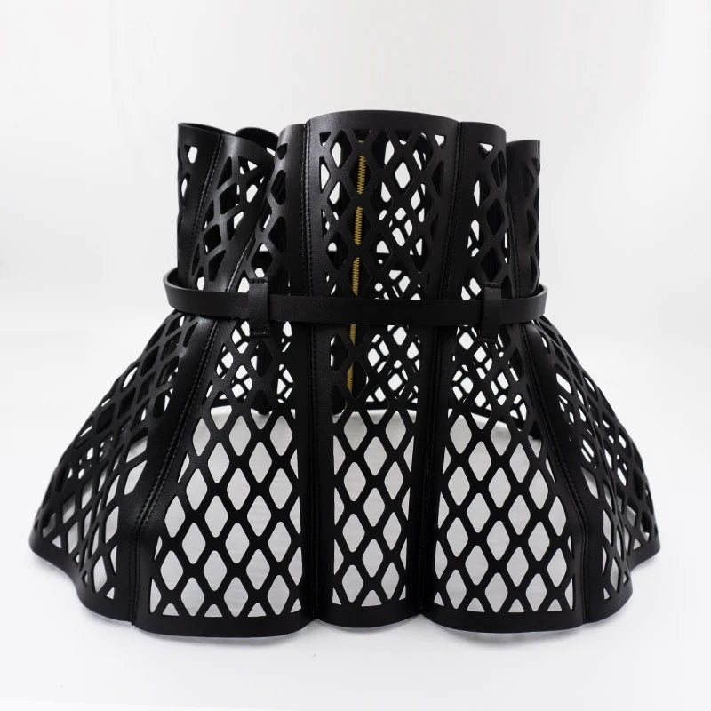Laser Cut Peplum Corset Belt