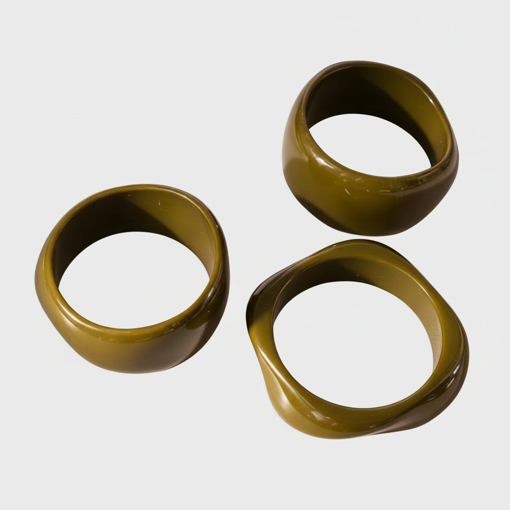 Resin Acrylic Bangle Bracelets