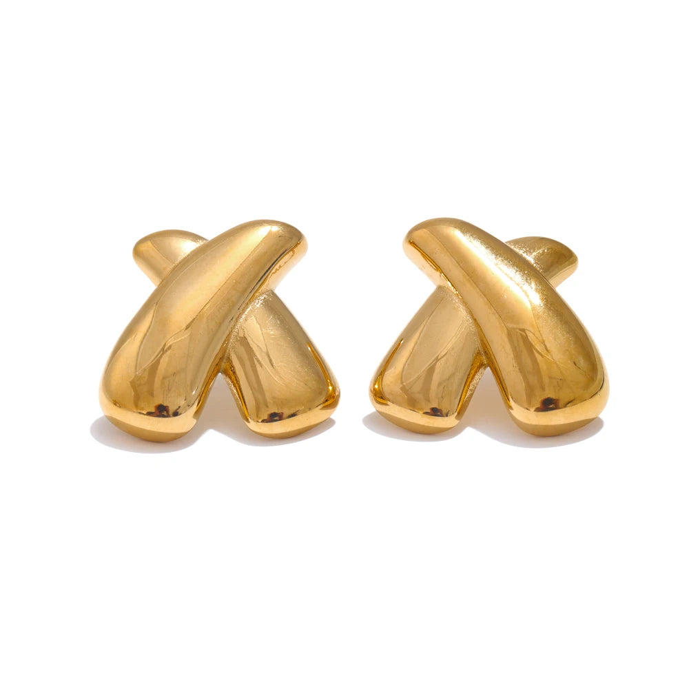 X Shape Earrings