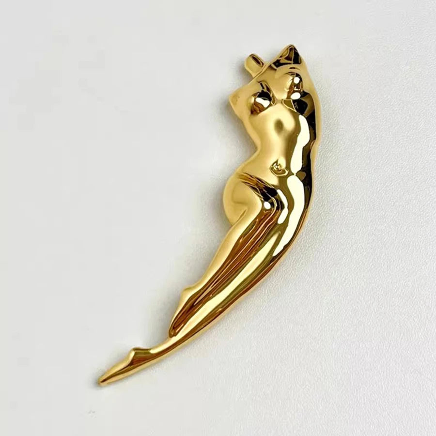 Body Sculpture Pin Brooch