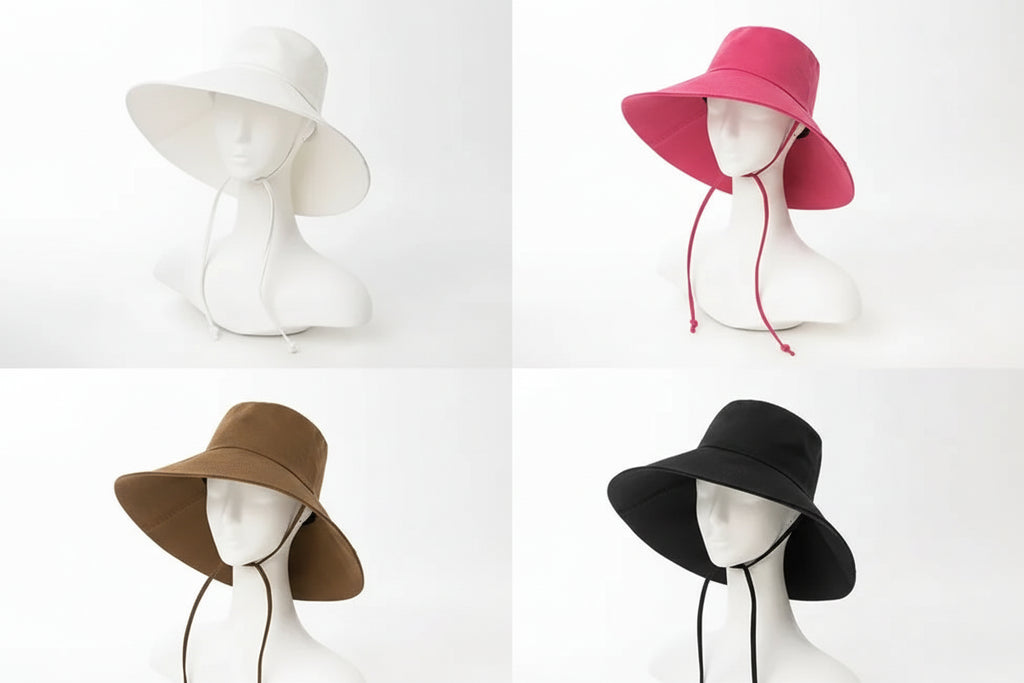 Wide Brim Bucket Hat