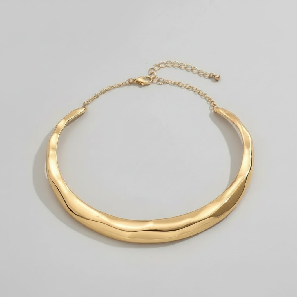 Organic Texture Chocker Necklace