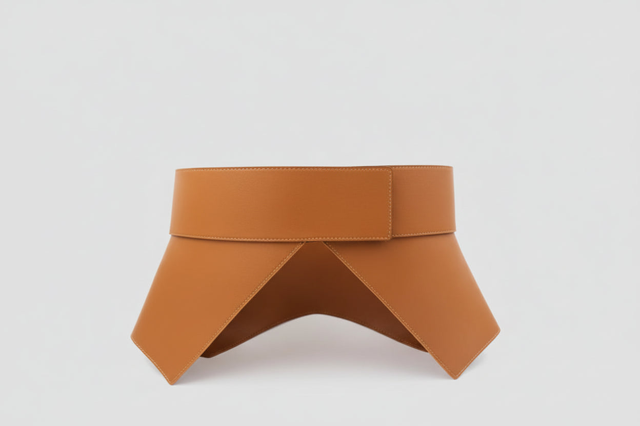 Geometric Cut Peplum Belt