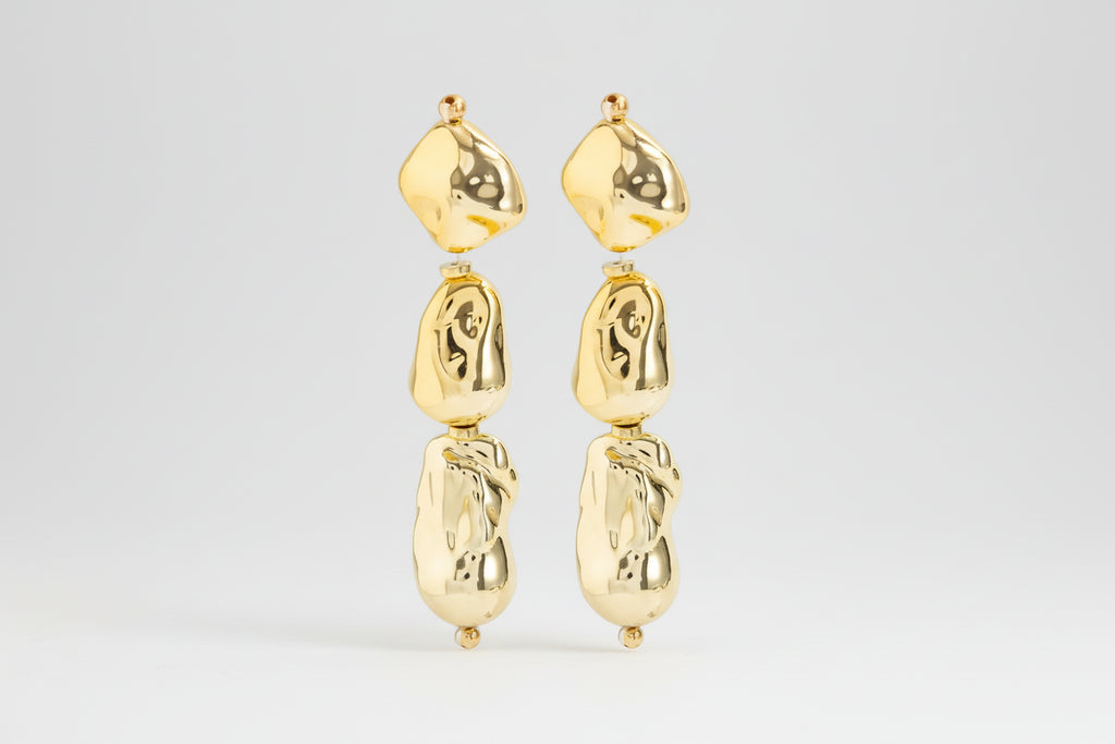 Organic Shaped Dangle Earrings