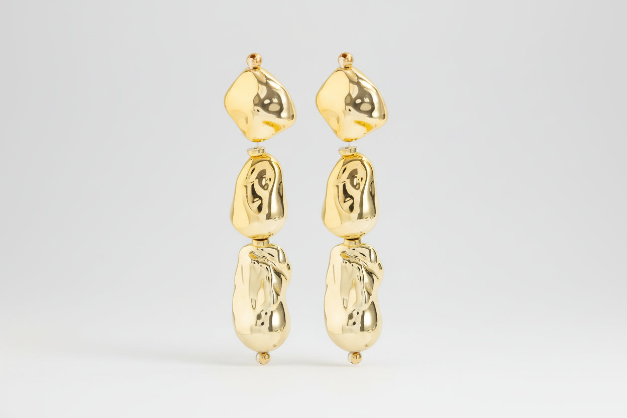 Organic Shaped Dangle Earrings