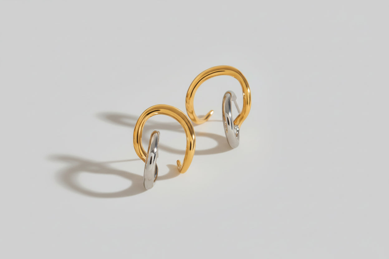Curves Bicolor Earrings