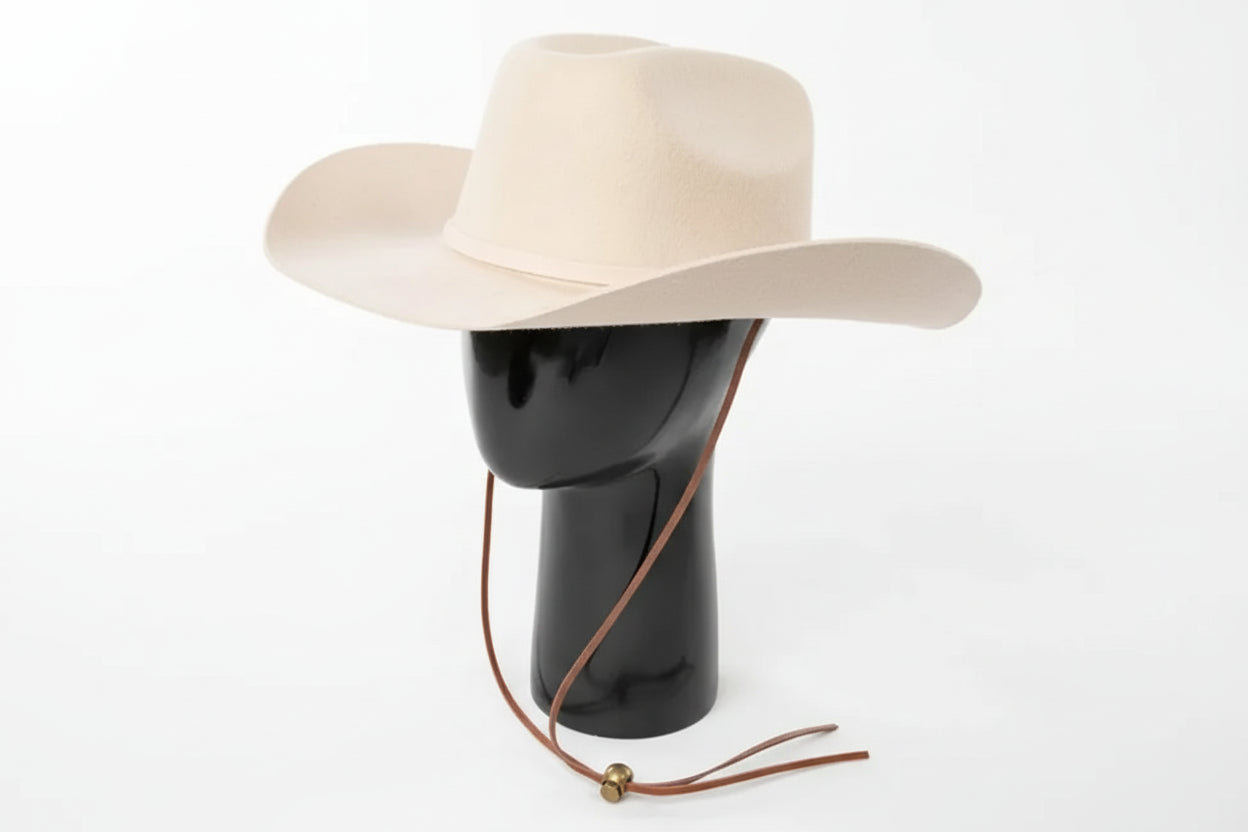 Wool Cowboy Hat With Strap