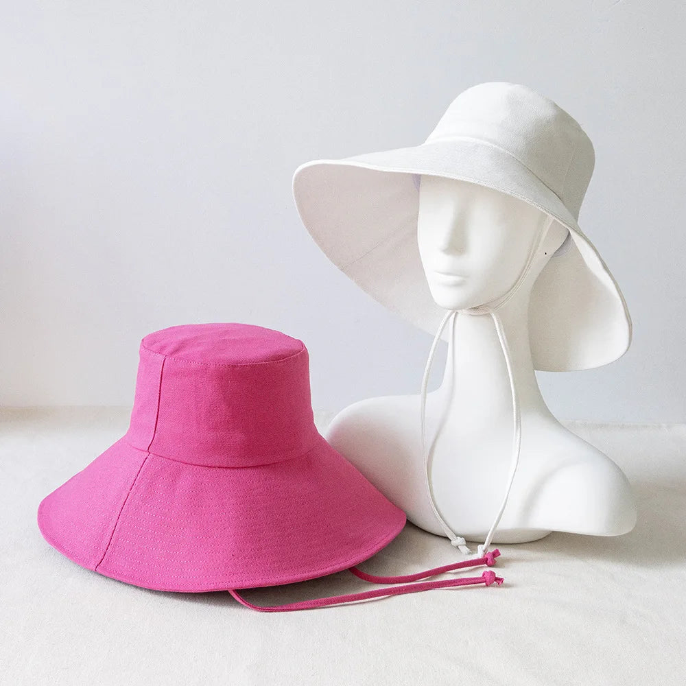 Wide Brim Bucket Hat