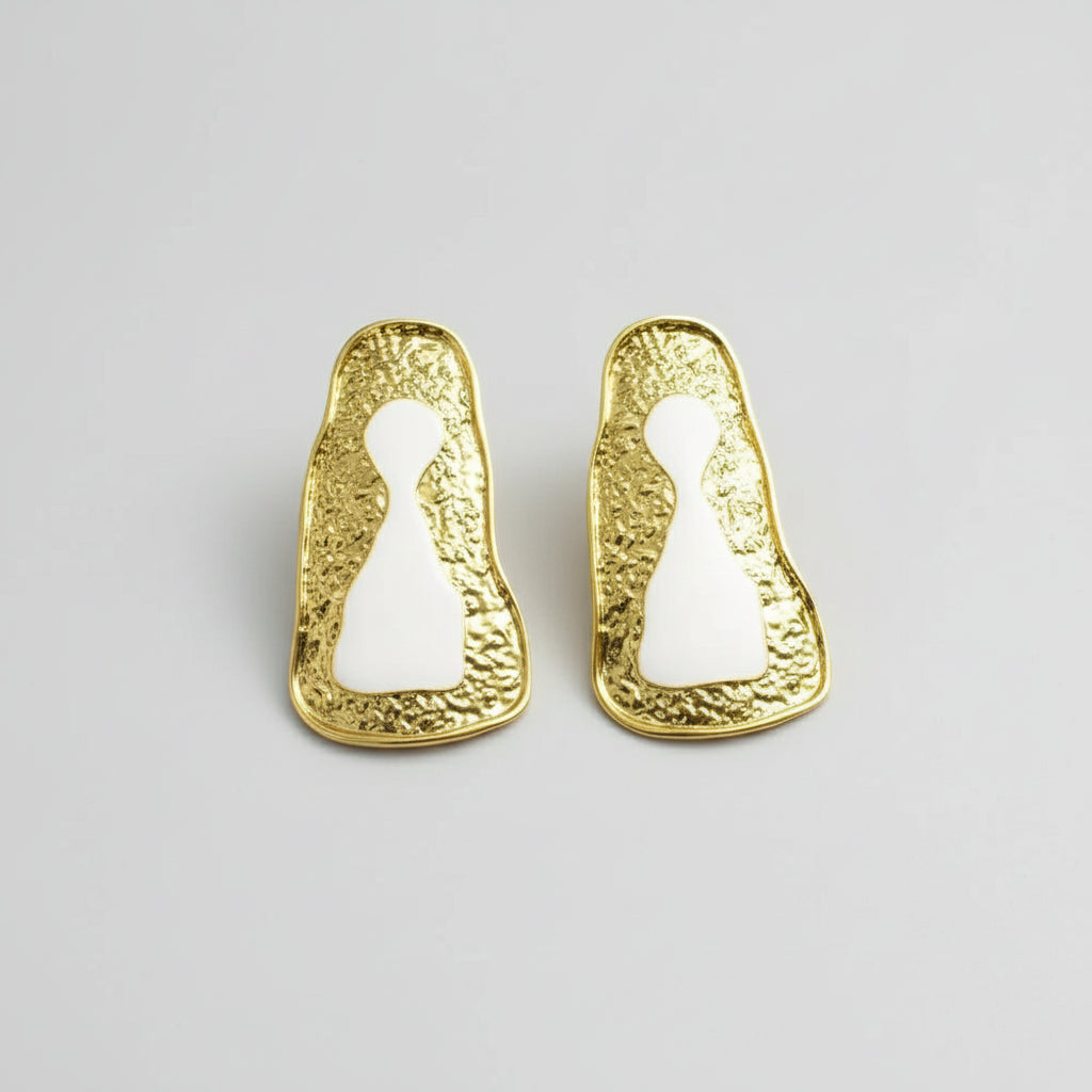 Statement Key Lock Earrings