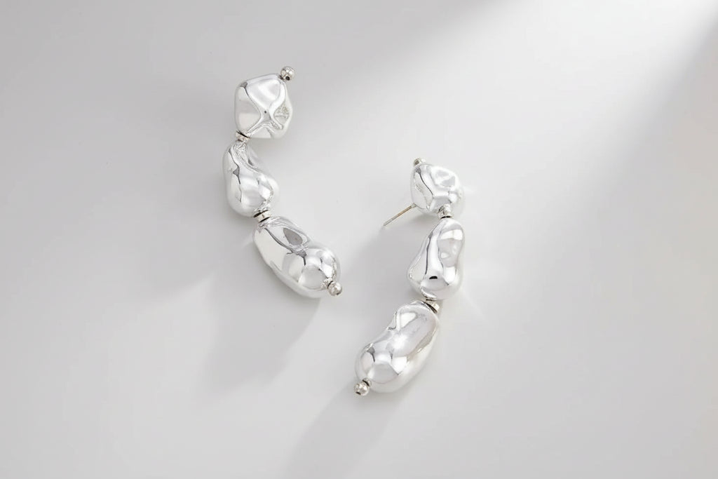 Organic Shaped Dangle Earrings