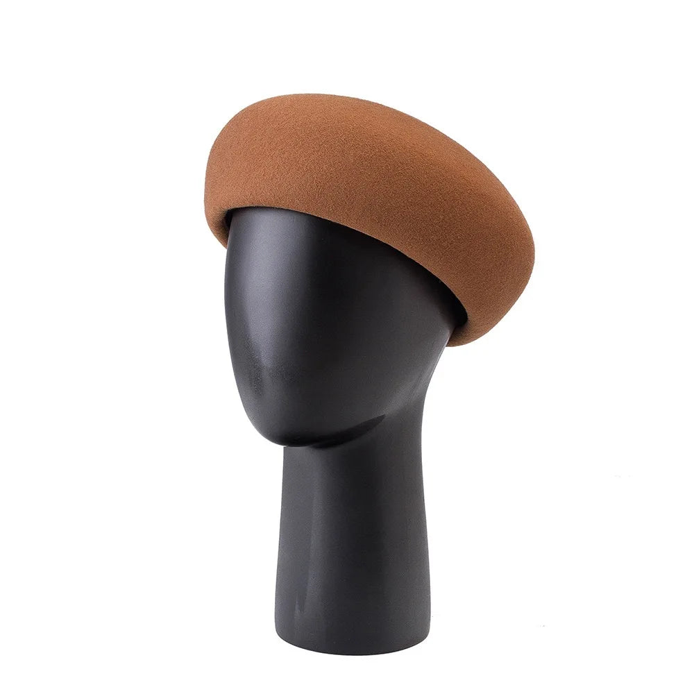 Wool Beret Pillbox Hat