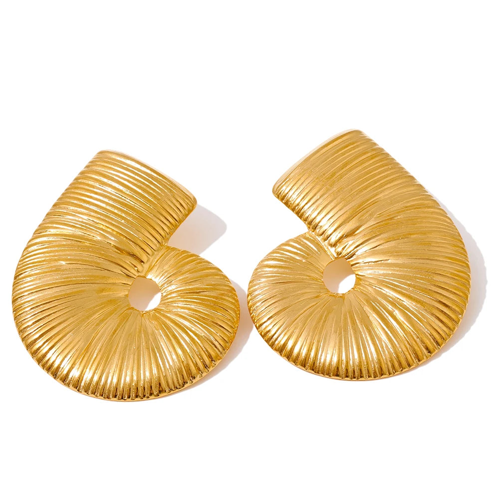 Nautilus Texture Earrings