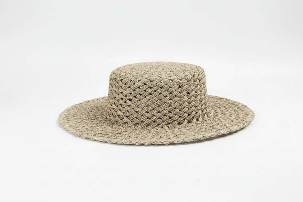 Natural Salted Grass Sun Hat