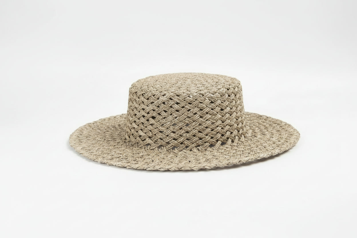 Natural Salted Grass Sun Hat