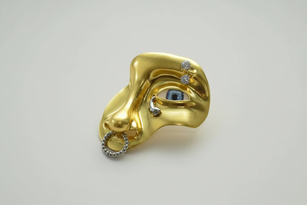 Face Pin Brooch