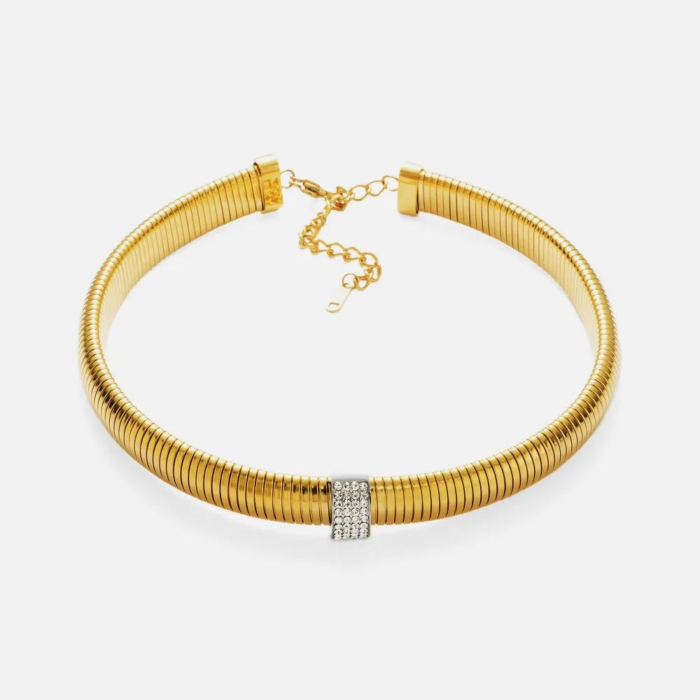 Stretch Zircon Necklace