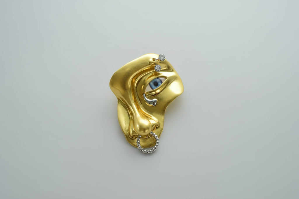Face Pin Brooch