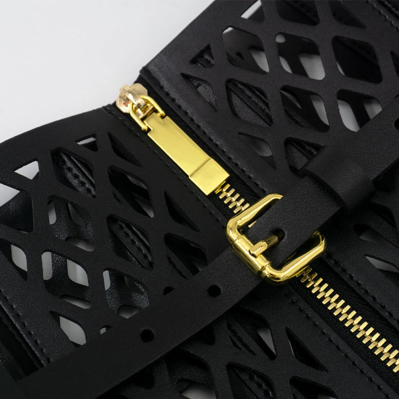 Laser Cut Peplum Corset Belt