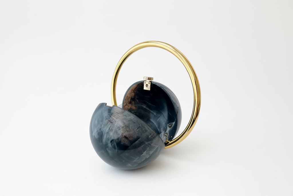 Marble Effect Spherical Hand Bag