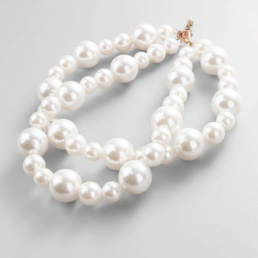 Double Layer Pearl Necklace