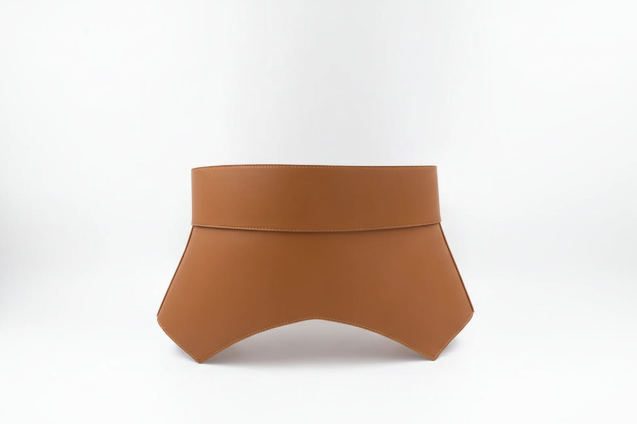 Geometric Cut Peplum Belt