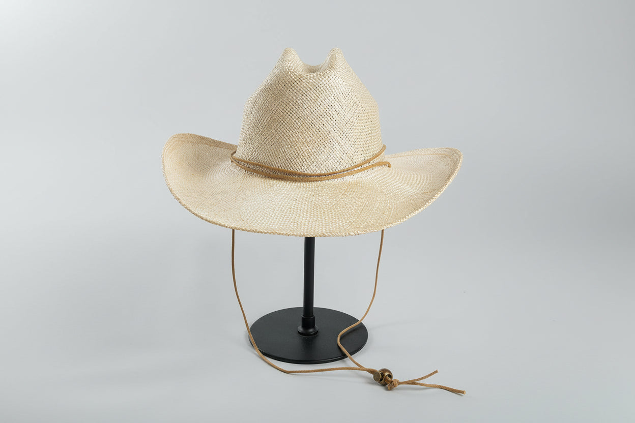 Wide Brim Straw Fedora Hat