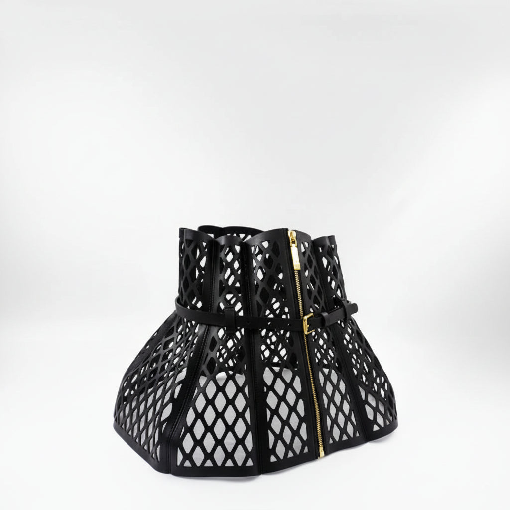 Laser Cut Peplum Corset Belt
