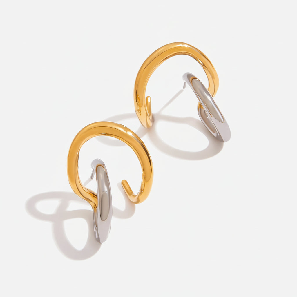 Curves Bicolor Earrings