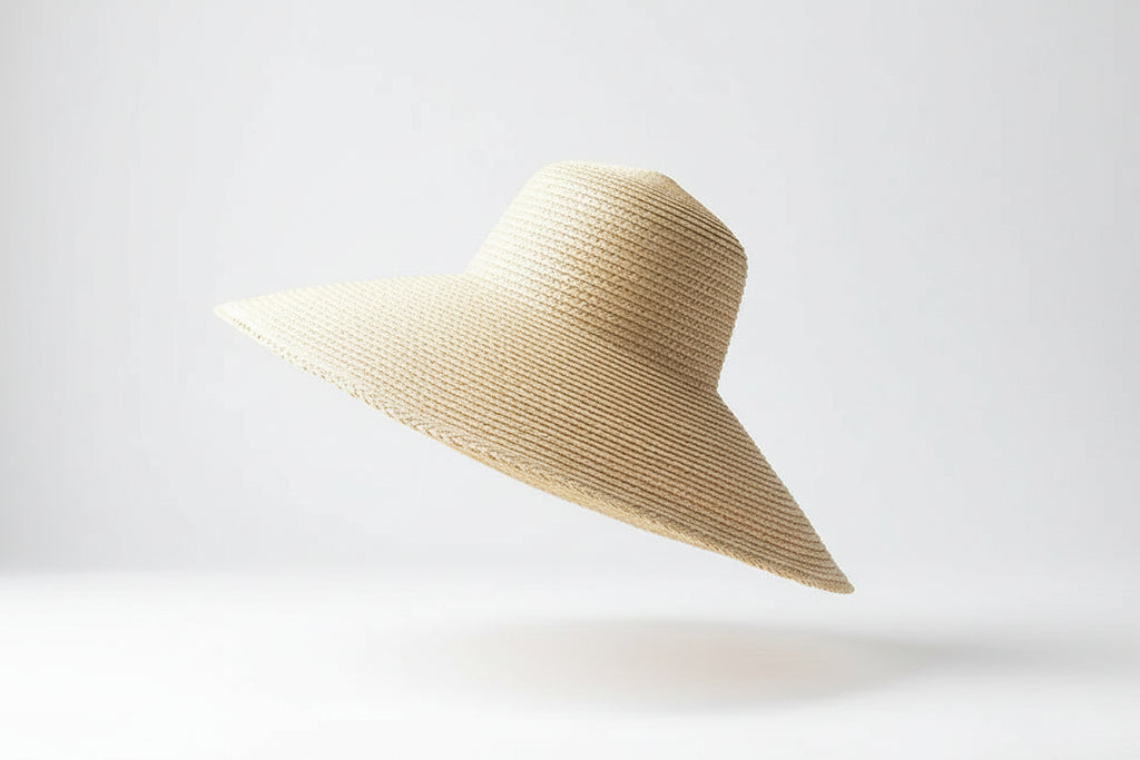 Large Wide Brim Natural Raffia Sun Hat
