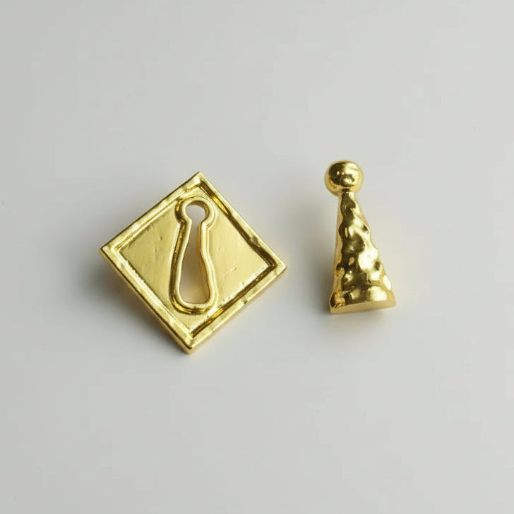 Contrast Chess Pieces Earings