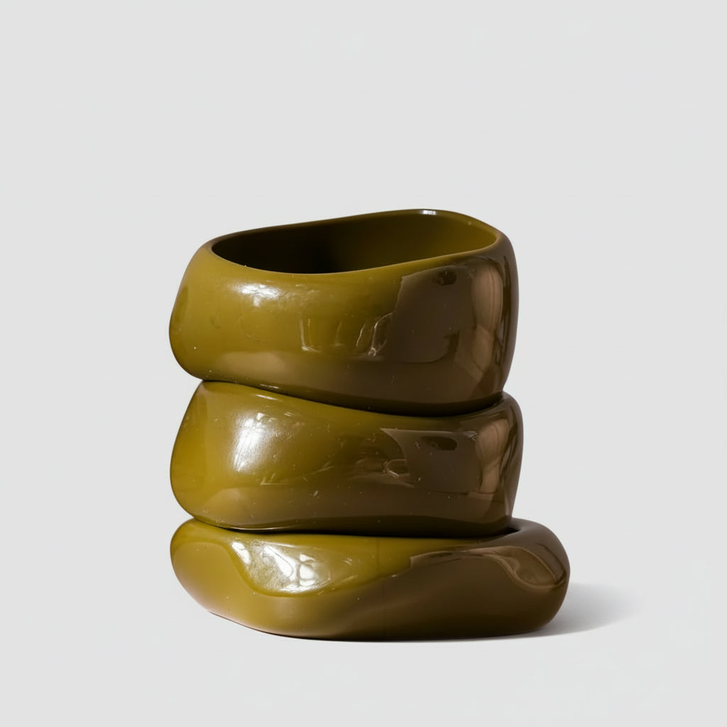 Resin Acrylic Bangle Bracelets