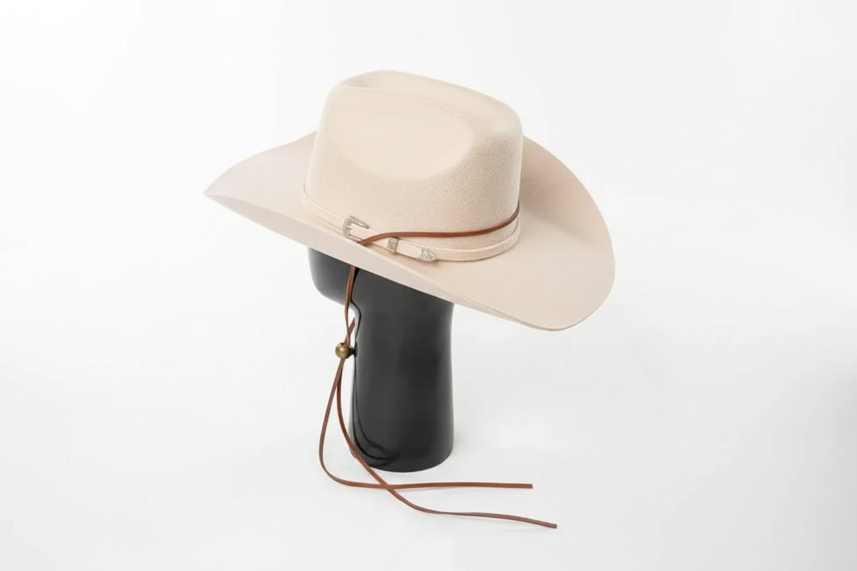 Wool Cowboy Hat With Strap