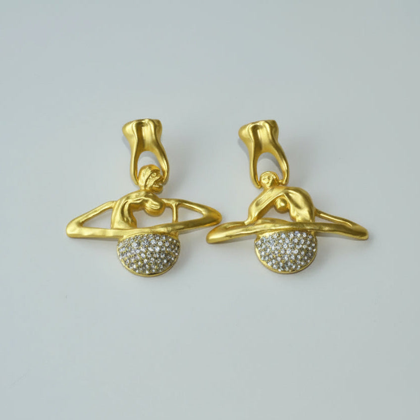 Saturn Dangle Earrings