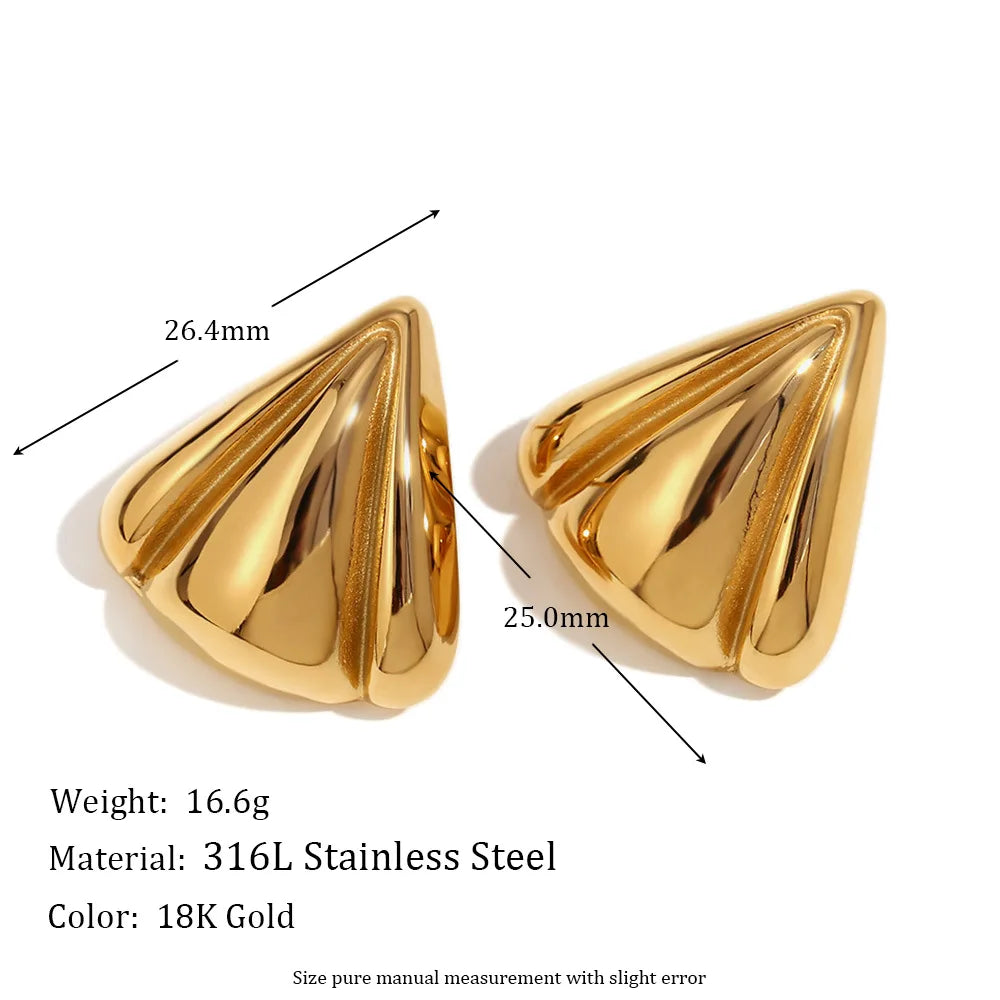Triangle Geometric Bold Earrings