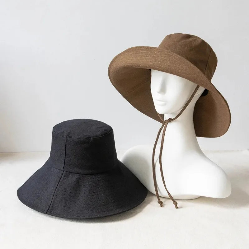 Wide Brim Bucket Hat