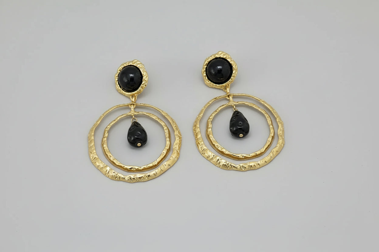 Dangle Drop Stone Earrings