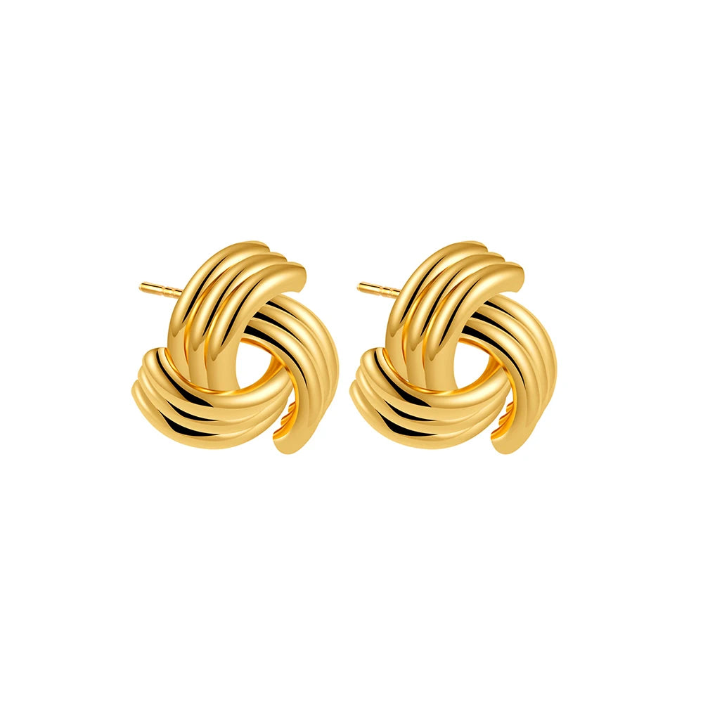 Circle Twist Knot Earrings