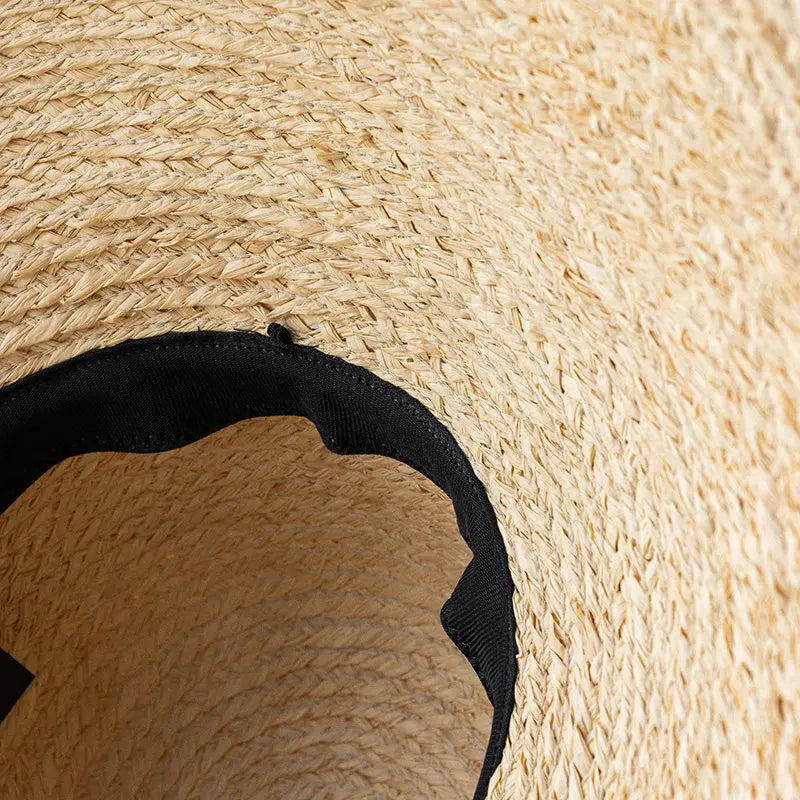 Large Wide Brim Natural Raffia Sun Hat