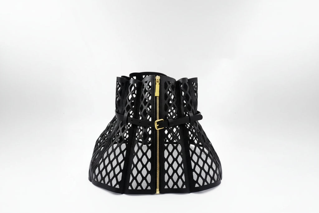 Laser Cut Peplum Corset Belt