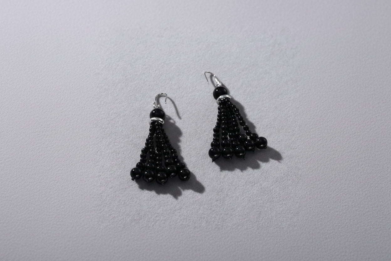 Agate Tassel Earrings